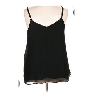 Torrid Womens Black Sleeveless Chiffon Cami Tank Top - Size 3X Straps Vacation
